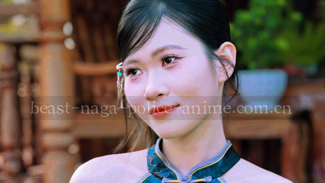 第06话 身份裂缝 画面：面具边缘露出兽形轮廓的特写